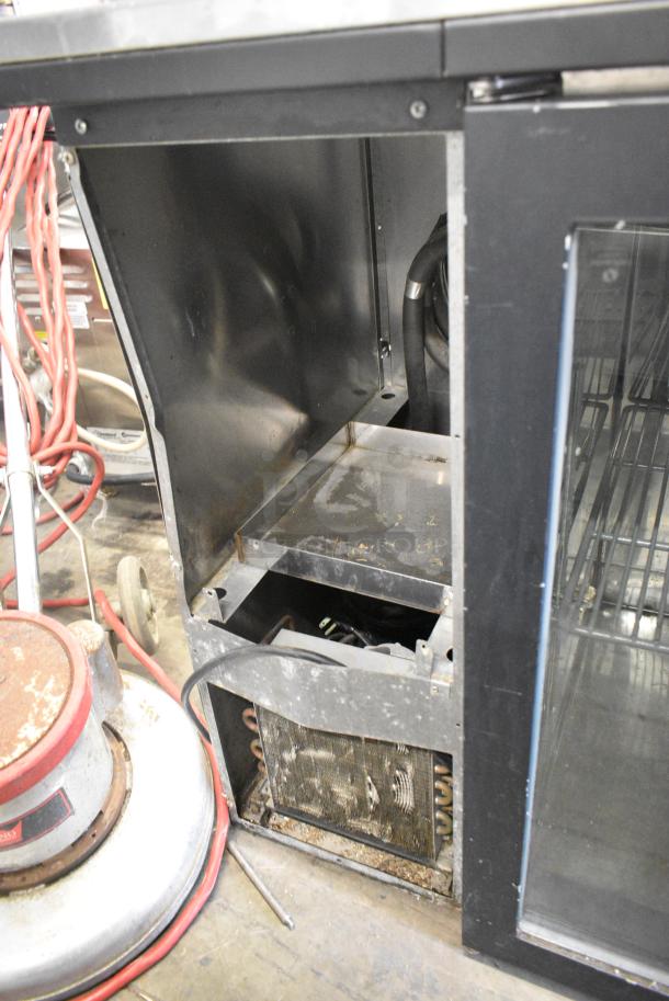 Perlick BS84 Metal Commercial  2 Door Back Bar Cooler Merchandiser. 115 Volts, 1 Phase. Tested and Powers On But Does Not Get Cold - Image 3 of 8