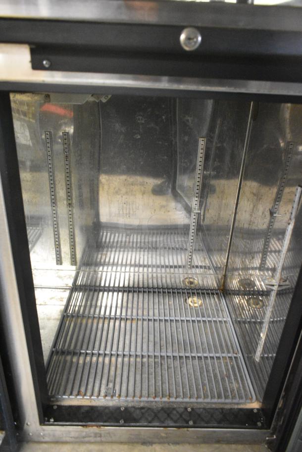Perlick BS84 Metal Commercial  2 Door Back Bar Cooler Merchandiser. 115 Volts, 1 Phase. Tested and Powers On But Does Not Get Cold - Image 6 of 8