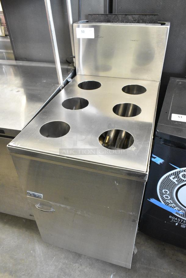 2018 Pitco Frialator 65C Stainless Steel Commercial Floor Style Natural Gas Powered Deep Fat Fryer on Commercial Casters. 150,000 BTU. - Image 1 of 7