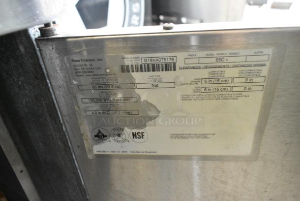 2018 Pitco Frialator 65C Stainless Steel Commercial Floor Style Natural Gas Powered Deep Fat Fryer on Commercial Casters. 150,000 BTU. - Image 7 of 7