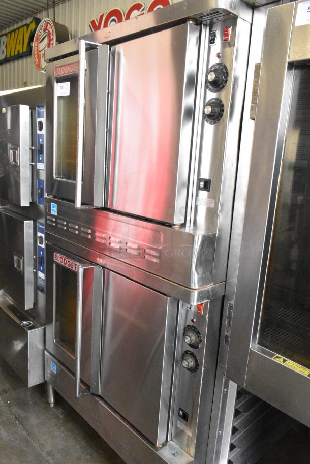 2 Blodgett Stainless Steel Commercial Natural Gas Powered Full Size Convection Oven w/ View Through Door, Solid Door, Metal Oven Racks and Thermostatic Controls. 2 Times Your Bid! - Image 1 of 9