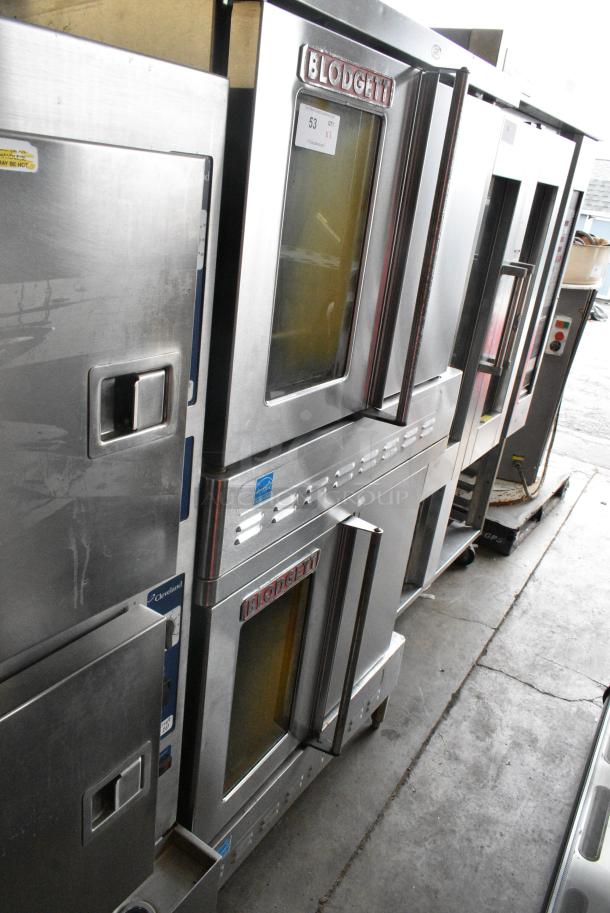 2 Blodgett Stainless Steel Commercial Natural Gas Powered Full Size Convection Oven w/ View Through Door, Solid Door, Metal Oven Racks and Thermostatic Controls. 2 Times Your Bid! - Image 2 of 9