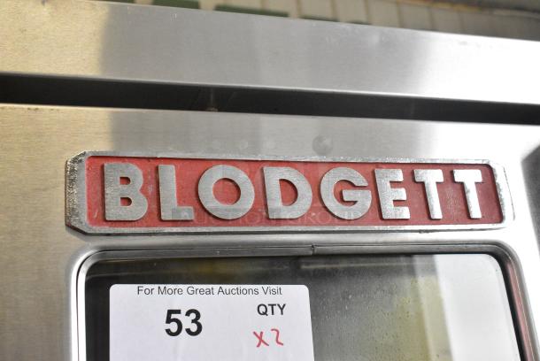 2 Blodgett Stainless Steel Commercial Natural Gas Powered Full Size Convection Oven w/ View Through Door, Solid Door, Metal Oven Racks and Thermostatic Controls. 2 Times Your Bid! - Image 3 of 9