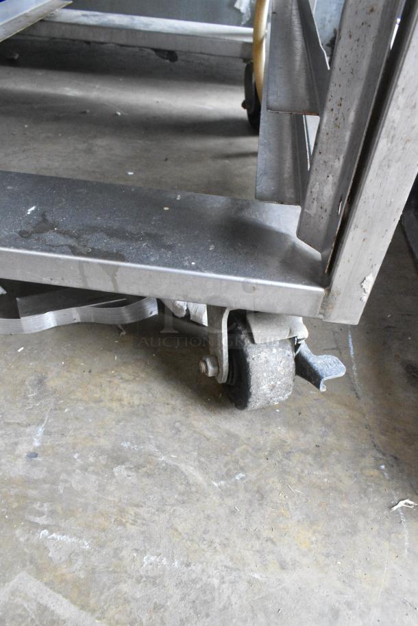 Baxter Stainless Steel Commercial Natural Gas Powered Mini Rotating Rack Oven on Double Pan Rack w/ Commercial Casters. - Image 4 of 8