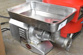 Fleetwood M-12-H Metal Commercial Countertop Meat Grinder. 115 Volts, 1 Phase. Tested and Working!
