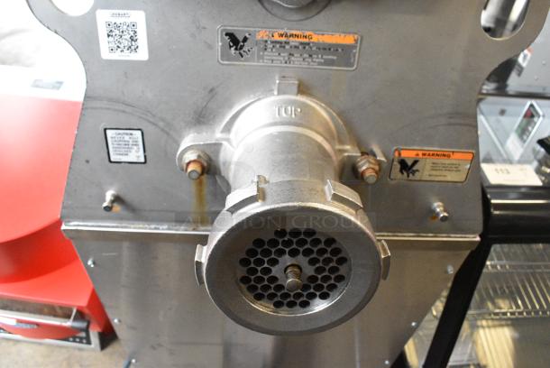 Hobart MG1532 Stainless Steel Commercial Commercial Floor Style Meat Mixer Grinder on Commercial Casters. 208 Volts, 3 Phase. - Image 5 of 10