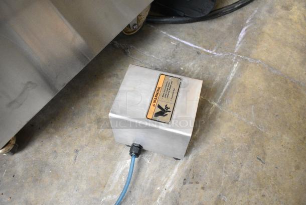 Hobart MG1532 Stainless Steel Commercial Commercial Floor Style Meat Mixer Grinder on Commercial Casters. 208 Volts, 3 Phase. - Image 6 of 10