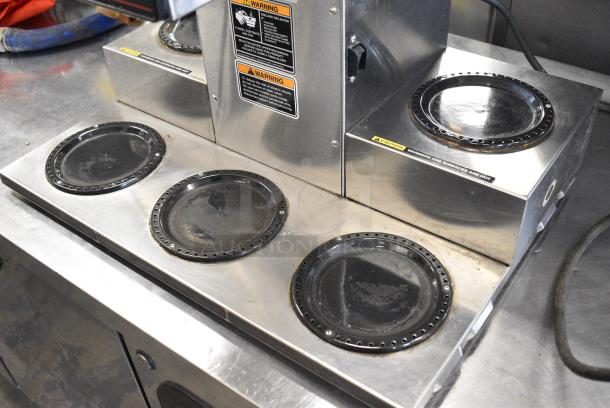 Bunn CRTF5-35 Stainless Steel Commercial Countertop 5 Burner Coffee Machine w/ Hot Water Dispenser. 120/240 Volts, 1 Phase. - Image 4 of 8