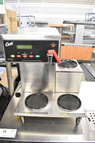 Curtis ALP3DSR12A000 Stainless Steel Commercial Countertop 3 Burner Coffee Machine w/ Hot Water Dispenser. 120 Volts, 1 Phase. - Item #1178573