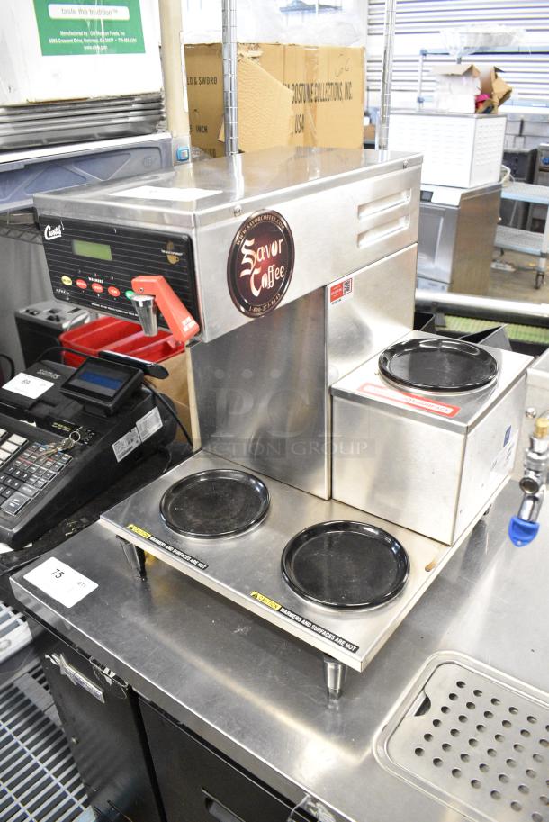 Curtis ALP3DSR12A000 Stainless Steel Commercial Countertop 3 Burner Coffee Machine w/ Hot Water Dispenser. 120 Volts, 1 Phase. - Image 3 of 7