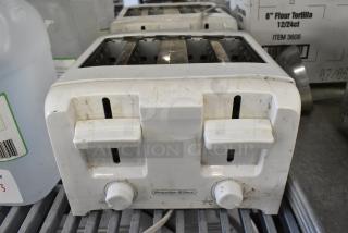 2 Proctor Silex Countertop 4 Slot Toaster. 120 Volts, 1 Phase. 2 Times Your Bid!