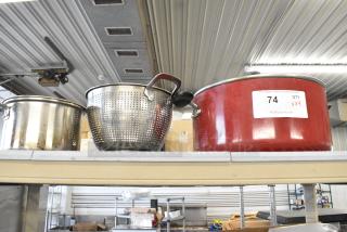 ALL ONE MONEY! Lot of 4 Various Items Including Metal Stock Pots and Colander