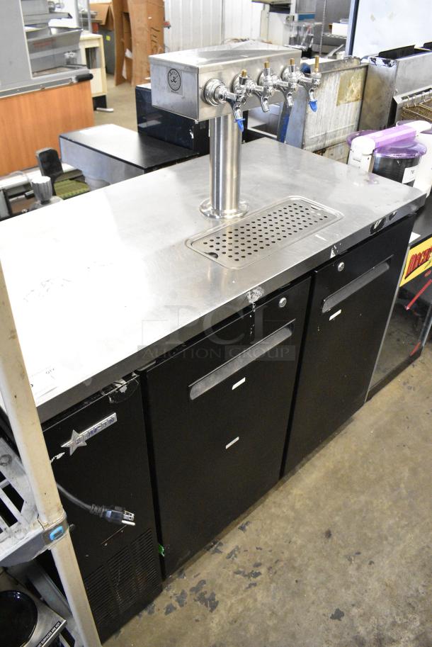 Omcan UDD-24-48 Stainless Steel Commercial Direct Draw Kegerator w/ 4 Tap Beer Tower. 115 Volts, 1 Phase. Cannot Test - Unit Trips Breaker - Image 2 of 8