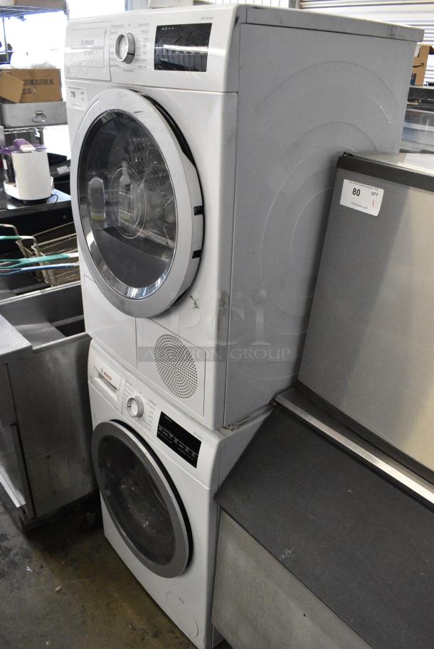 Bosch WDT41 Front Load Stackable Dryer on Bosch WNM67 Front Load Stackable Washer. 208/240 Volts, 1 Phase. - Image 3 of 12