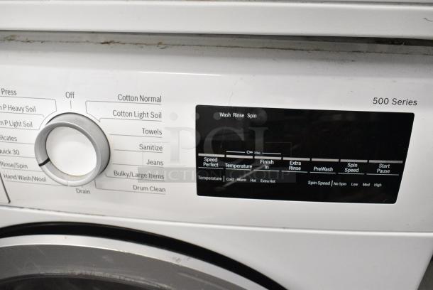 Bosch WDT41 Front Load Stackable Dryer on Bosch WNM67 Front Load Stackable Washer. 208/240 Volts, 1 Phase. - Image 6 of 12