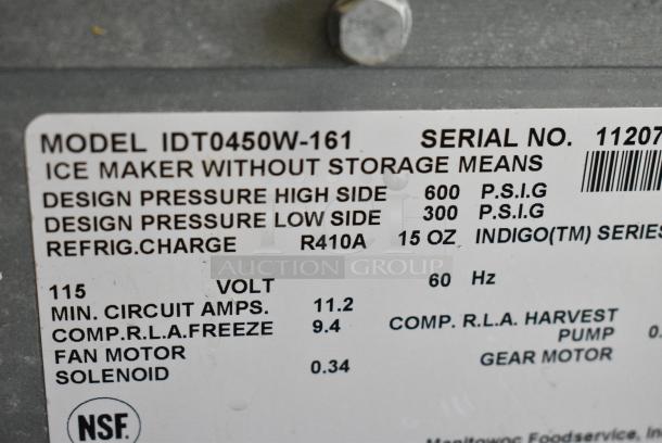 Manitowoc IDT0450W-161 Stainless Steel Commercial Ice Head on Commercial Ice Bin. 115 Volts, 1 Phase. - Image 6 of 7