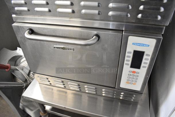 2 Turbochef NGC Stainless Steel Commercial Electric Powered Rapid Cook Ovens on Commercial Equipment Stand w/ Commercial Casters. 208/230-240 Volts, 1 Phase. 2 Times Your Bid! - Image 5 of 11