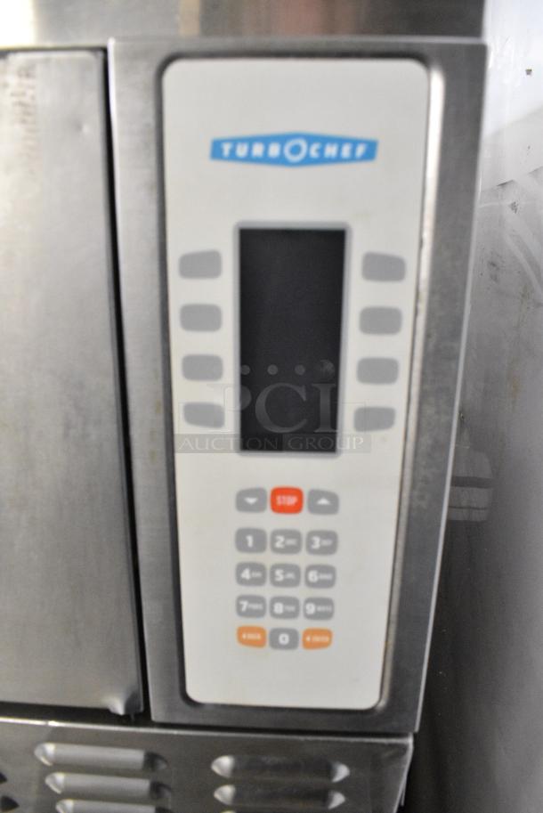 2 Turbochef NGC Stainless Steel Commercial Electric Powered Rapid Cook Ovens on Commercial Equipment Stand w/ Commercial Casters. 208/230-240 Volts, 1 Phase. 2 Times Your Bid! - Image 6 of 11
