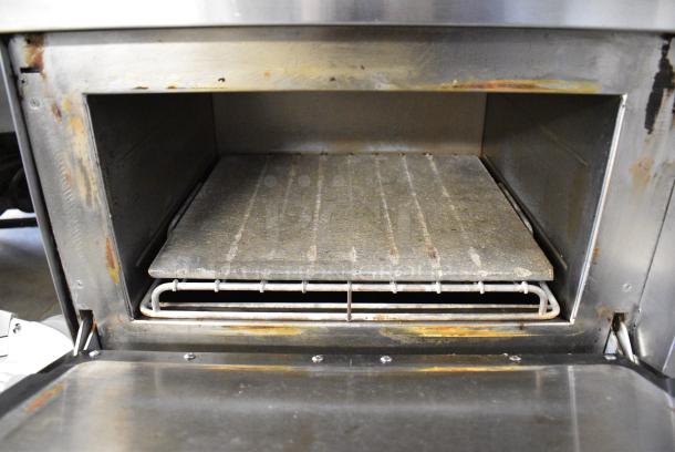 2 Turbochef NGC Stainless Steel Commercial Electric Powered Rapid Cook Ovens on Commercial Equipment Stand w/ Commercial Casters. 208/230-240 Volts, 1 Phase. 2 Times Your Bid! - Image 9 of 11
