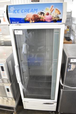 Turbo Air  TGF-23F Metal Commercial Single Door Reach In Freezer w/ Poly Coated Racks. 115 Volts, 1 Phase. Tested and Powers On But Does Not Get Cold
