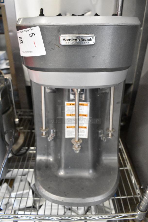 Hamilton Beach HMD400 Metal Commercial Countertop 3 Head Drink Mixer. 120 Volts, 1 Phase. Tested and Working! - Image 1 of 8