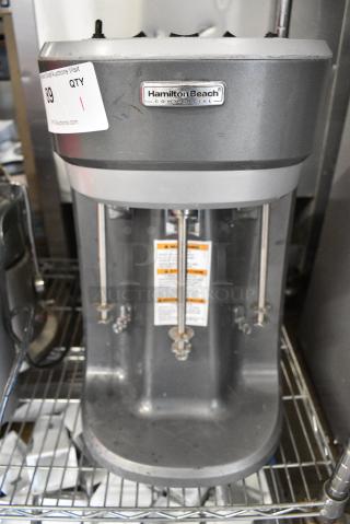 Hamilton Beach HMD400 Metal Commercial Countertop 3 Head Drink Mixer. 120 Volts, 1 Phase. Tested and Working!