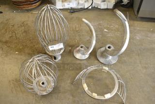 5 Various Items Including Mixer Bowl Guard, 2 Whisk Attachments and 2 Dough Hook Attachments. 5 Times Your Bid!