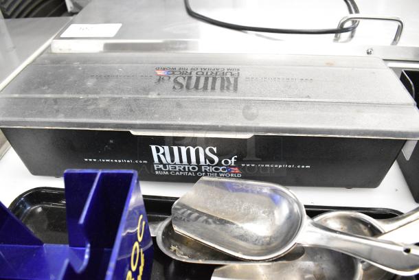 16 Various Items Including Bar Topping Rails, Ice Scoopers ;and Napkin Holders. 16 Times Your Bid! - Image 3 of 6