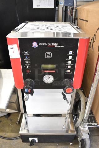 Ling Yang YMSH-15D Stainless Steel Commercial Countertop Steam Boiling Water Machine. 220/240 Volts, 1 Phase.