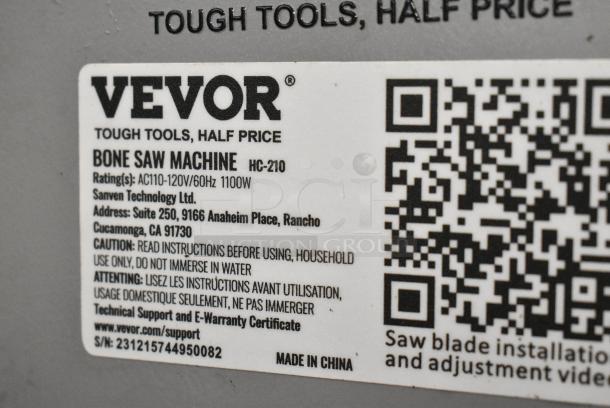Vevor HC-210 Metal Commercial Countertop Meat Saw. 110-120 Volts, 1 Phase. Tested and Working! - Image 9 of 10