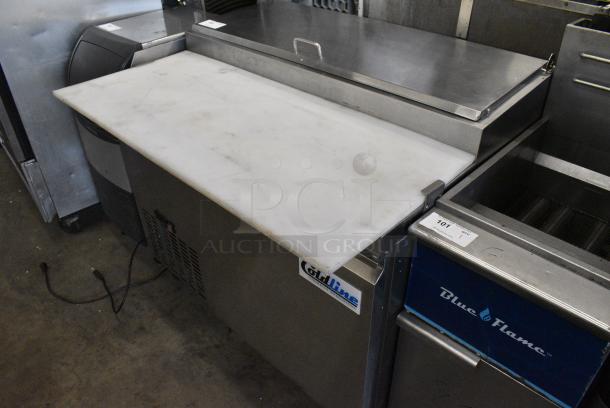 2024 Coldline CPT-44 Stainless Steel Commercial Pizza Prep Table w/ Oversized Cutting Board on Commercial Casters. 115 Volts, 1 Phase. Tested and Powers On But Does Not Get Cold - Image 3 of 9