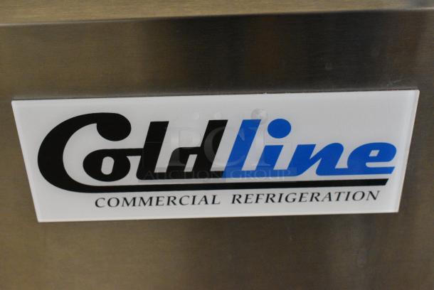 2024 Coldline CPT-44 Stainless Steel Commercial Pizza Prep Table w/ Oversized Cutting Board on Commercial Casters. 115 Volts, 1 Phase. Tested and Powers On But Does Not Get Cold - Image 4 of 9