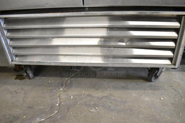 True T-35 Stainless Steel Commercial 2 Door Reach In Cooler on Commercial Casters. 115 Volts, 1 Phase. Tested and Working! - Image 5 of 9
