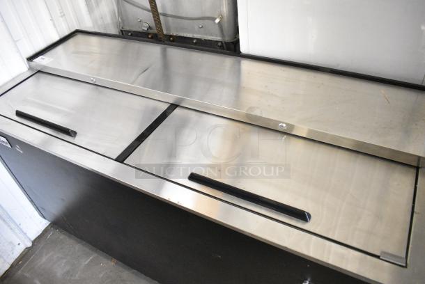 2023 Coldline BBC-65 Stainless Steel Commercial Back Bar Cooler w/ 2 Sliding Lids. 115 Volts, 1 Phase. Tested and Working! - Image 2 of 8