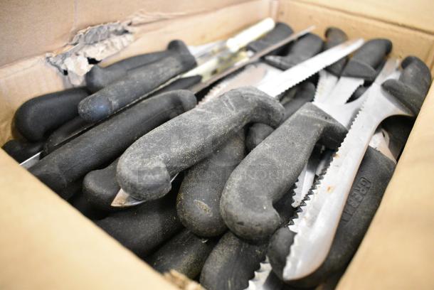80 SHARPENED Stainless Steel Knives Including Serrated Bread Knife. 80 Times Your Bid! - Image 2 of 4