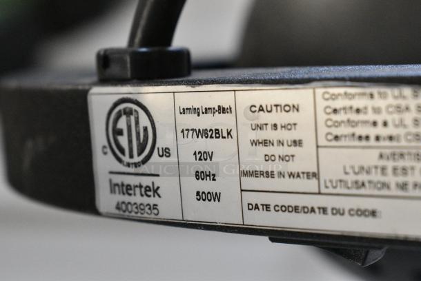 Avantco 177W62BLK Metal Commercial Countertop 2 Head Warming Lamp. 120 Volts, 1 Phase. Tested and Working! - Image 5 of 5