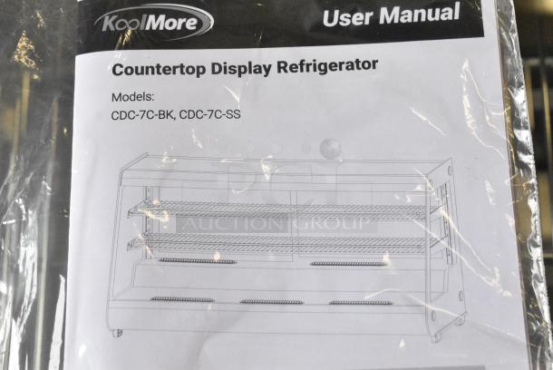 BRAND NEW SCRATCH AND DENT! KoolMore CDC-7C-BK Metal Countertop Deli Display Merchandiser. Tested and Working! - Image 9 of 9