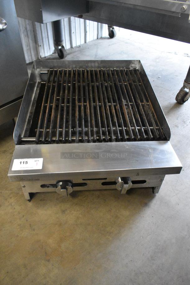 2018 Sierra SRCRB 24 NG Stainless Steel Commercial Countertop Natural Gas Powered Charbroiler Grill. - Image 2 of 6