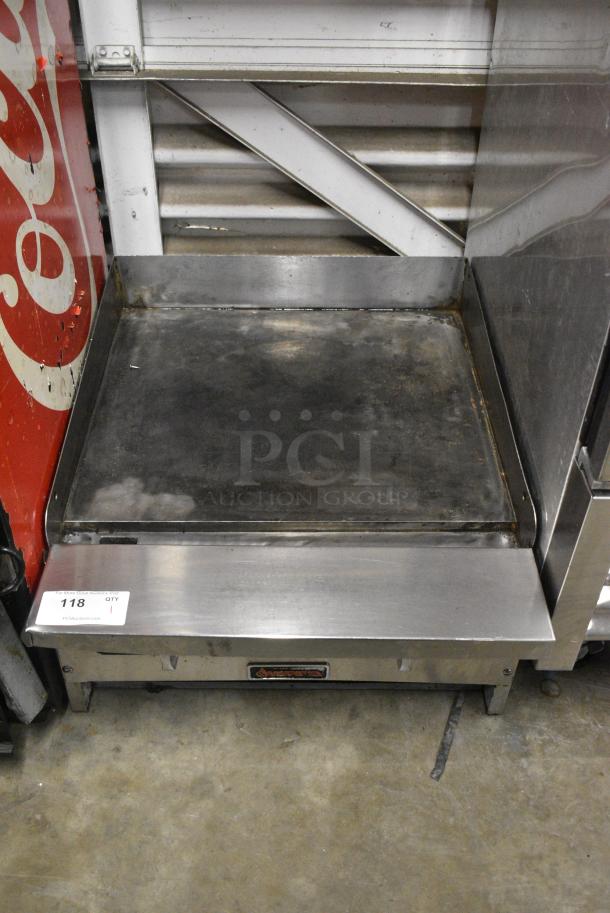 2018 Sierra SRMG 24 NG Stainless Steel Commercial Countertop Natural Gas Powered Flat Top Griddle. - Image 2 of 8