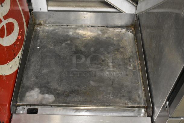 2018 Sierra SRMG 24 NG Stainless Steel Commercial Countertop Natural Gas Powered Flat Top Griddle. - Image 3 of 8