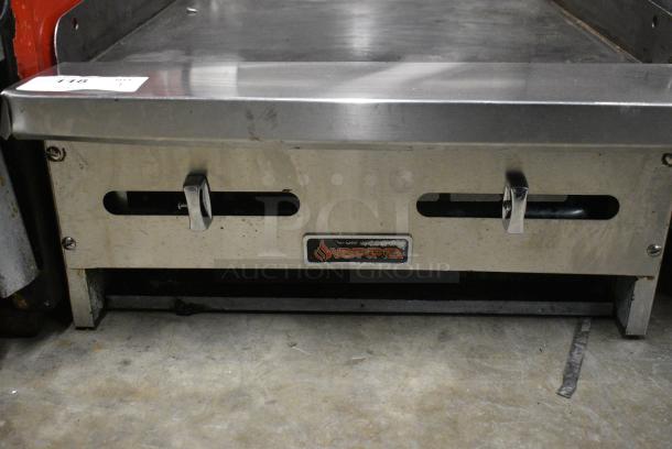 2018 Sierra SRMG 24 NG Stainless Steel Commercial Countertop Natural Gas Powered Flat Top Griddle. - Image 5 of 8