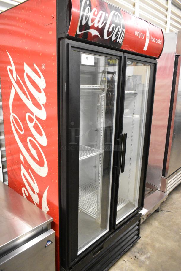 True GDM-35EM Metal Commercial 2 Door Reach In Cooler Merchandiser w/ Poly Coated Racks. 115 Volts, 1 Phase. Tested and Powers On But Does Not Get Cold - Image 2 of 5