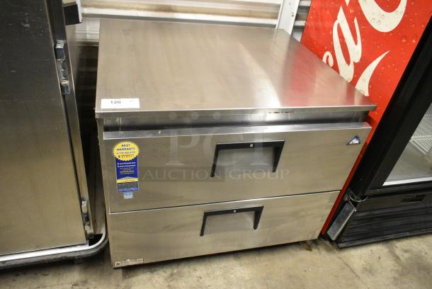 Everest ETBSR2-D2 Stainless Steel Commercial 2 Drawer Undercounter Cooler. 115 Volts, 1 Phase. Tested and Powers On But Does Not Get Cold - Image 1 of 6