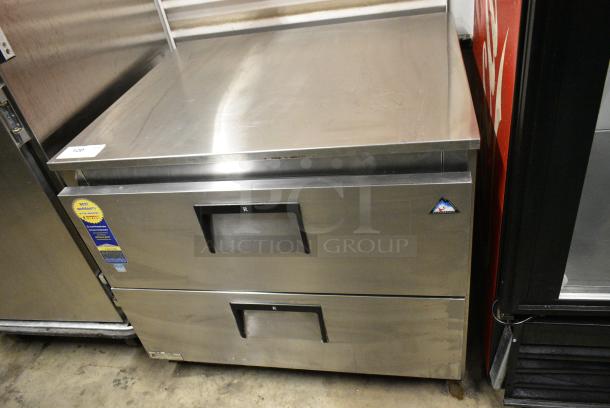 Everest ETBSR2-D2 Stainless Steel Commercial 2 Drawer Undercounter Cooler. 115 Volts, 1 Phase. Tested and Powers On But Does Not Get Cold - Image 2 of 6