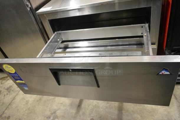 Everest ETBSR2-D2 Stainless Steel Commercial 2 Drawer Undercounter Cooler. 115 Volts, 1 Phase. Tested and Powers On But Does Not Get Cold - Image 4 of 6
