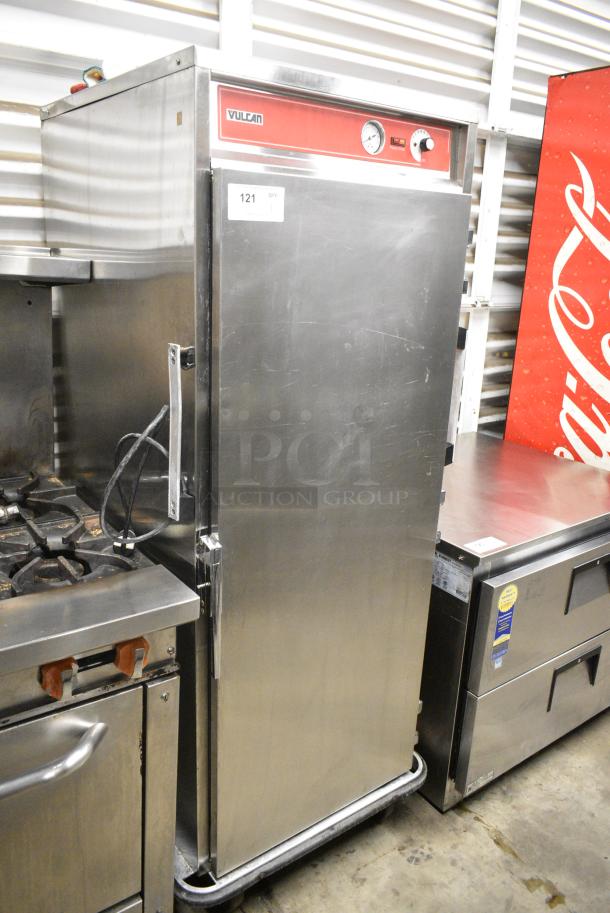 Vulcan Stainless Steel Commercial Single Door Heated Holding Cabinet on Commercial Casters. 115 Volts, 1 Phase. Tested and Working! - Image 1 of 8