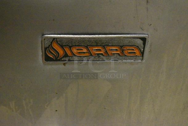 Sierra Stainless Steel Commercial Natural Gas Powered 6 Burner Range w/ Oven, Over Shelf and Back Splash. - Image 7 of 10