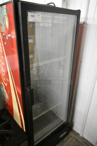 Beverage Air MT12 Metal Commercial Single Door Reach In Cooler Merchandiser. 115 Volts, 1 Phase. Tested and Working!