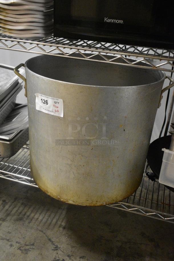 ALL ONE MONEY! Tier Lot of Various Items Including Stock Pot, Stainless Steel Drop In Bins and Poly Bin - Image 4 of 5