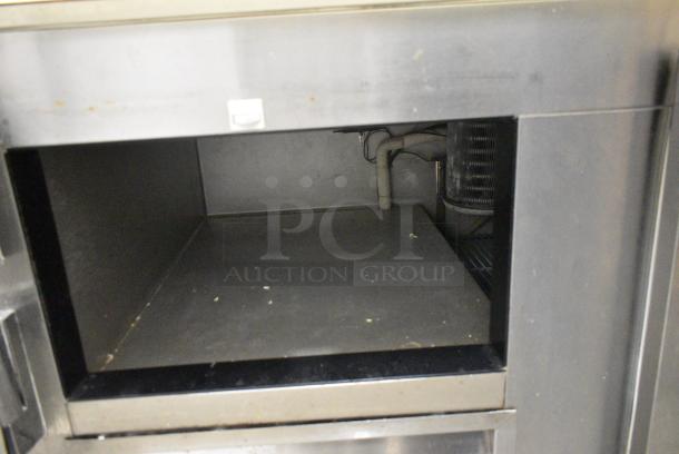 Leader LM48 S/C Stainless Steel Commercial Prep Table w/ 2 Tier Over Shelf on Commercial Casters. 115 Volts, 1 Phase. Tested and Powers On But Does Not Get Cold - Image 6 of 9